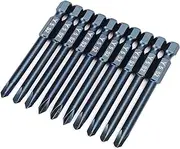 [ViaGasaFamido] 10-part Bit Electric Y-Type Magnetic S2 Alloyed Steel Removable Base Tool Hardware for Wind Stacks, Drilling Machine, Charging Key