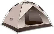[HAPPY TRAVEL] Pop Up Tent Family Camping Tent, Portable Instant Tent,Automatic Waterproof Windproof Easy Set Up Tent, Sun Shelter Beach Tent for Camping Outdoor Hiking Mountaineering