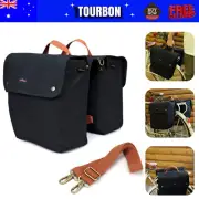 Tourbon Bike Double Panniers Rear Bag Seat Trunk Pack Market Roll-up Large Bag