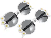 [OATIPHO] Funny Festival Eyeglass Props 2pcs Flower Sunglasses Party Glasses for Adults Photo Booth Accessories