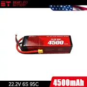 BTLIPO 95C 22.2V 4500mAh 6S Lipo Battery XT60 Plug For FPV RC Drone Heli Truck