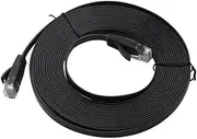 Flat Cat6 Ethernet Cable 15m Patch Cable Low Impedance for Home Office