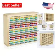 Durable Birch Plywood Marker Storage Rack with 90 Slots - Pre-Assembled Design