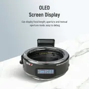 Viltrox EF-E5 OLED AF Lens Adapter for EF Lens to for Sony E A7RIV A9II Camera