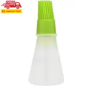1 Pack Silicone High Temperature Flat Bottom Oil Bottle Brush,Pastry Brush,Barbe