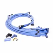 Moroso 72407 Spark Plug Wire Set Blue Max Spiral Core 8mm Blue 90 Deg Plug Boots