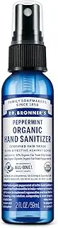 Dr. Bronner's Organic Hand Sanitizer Spray, Peppermint 59 ml