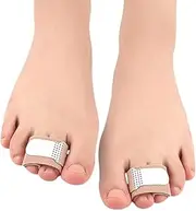 Toe Splint Straightener Brace for Hammer Toe Overlapping Toes and Correct Bent Toes,Fabric Toe Cushioned Bandages Toe Separators,Broken Toe Wraps (Colour of skin, L)