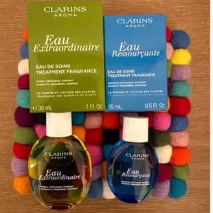 CLARINS 克蘭詩 藍色寧靜水 綠色朝氣水30ml/藍色寧靜水15ml