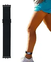 Adjustable Elastic Armband or Ankle Band for Compatible with Samsung Galaxy Fit 3 Smartwatch, Stretchy Band for Men and Women (Black, Medium)