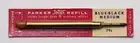 NOS EARLY VINTAGE PARKER T- BALL JOTTER PEN REFILL ON CARD BLUE BLACK MEDIUM