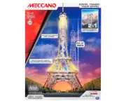 NEW MECCANO Elite Eiffel Tower 2.0 2 in 1 w/ LED DISPLAY RARE HARD TO FIND