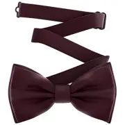 Men's Bow Ties Pre-Tied Style Formal Satin Classic L - (adults) 29 Wine Red