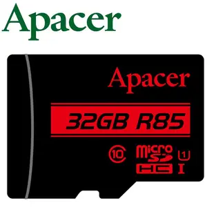 含稅附發票 Apacer 宇瞻 32GB 32G MicroSD MicroSDHC TF U1 C10 記憶卡 R85
