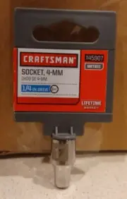 Craftsman 4mm 1/4" Drive Socket 6pt 45907 New