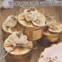 在飛比找蝦皮購物優惠-結婚婚禮小物位上禮喜糖空鐵盒二進禮物質感禮盒