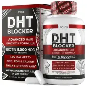 HAIRO DHT BLOCKER + BIOTIN Saw Palmetto Hair Loss STRONG Regrowth Supplement