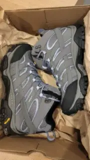 brand new Merrell Moab 2 GTX goretex grey periwinkle 7 37.5 4.5 hiking boots