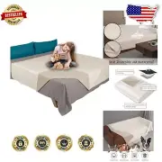 Luxury Reversible Pet Blanket 52x82 - Sandproof & Tear-Resistant for Dogs & Cats
