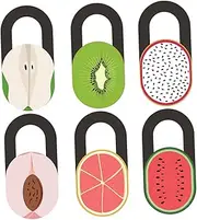 HOMSFOU 6pcs Camera Covers Decorative Webcam Cover Slide Mobile Phone Camera Protection Laptop Privacy
