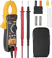CEM DT-380 Clamp Meter, NCV Auto Ranging 1.2"/30 mm Jaw Opening AC/DC Digital Clamp Multimeter for Current Voltage Temperature Resistance Diode Check Continuity, w/Flashlight & Data Hold