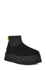 UGG(r) Classic Mini Dipper Platform Boot in Black at Nordstrom, Size 9