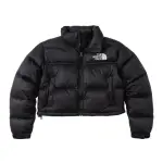 【THE NORTH FACE】TNF 北臉 休閒 防潑水舒適保暖短版羽絨外套 W NUPTSE SHORT JACKET 女 黑(NF0A5GGEKX7)