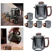 490ml Glass Teapot Multipurpose with Infuser for Tea House Kitchen Hotel