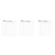 3x 20pc Filofax 20cm Pocket Refill Birthday/Anniversary Reminder Memo Organiser