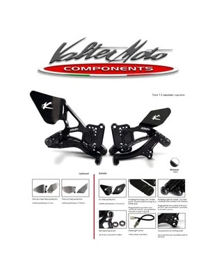 PEY085 VALTER MOTO REARSETS T1.5 YAMAHA YZF-R3 - 2015 2022