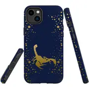 For iPhone 14 Plus Case Tough Protective Cover, Scorpio Drawing