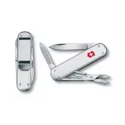 VICTORINOX MONEY CLIP ALOX SILVER - SWISS ARMY POCKET KNIFE 74 MM - 5 TOOLS