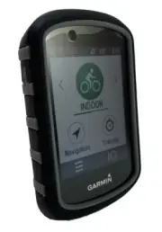 TUFF LUV Silicone Twin Dual layer Skin Case for Garmin Edge 830 - Black / Grey