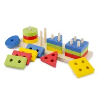 在飛比找蝦皮商城精選優惠-荷蘭 New Classic Toys 幼幼幾何形狀堆疊玩具