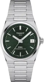 NEW TISSOT T1372071109100 PRX AUTO 35MM GREEN DIAL BRACELET T137.207.11.091.00
