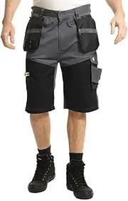 [LEE COOPER] LCSHO812 Men's Workwear Hi-Vis Detail Multi Holster Pocket Work Cargo Shorts