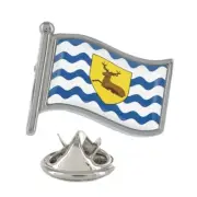 Hertfordshire Flag Silver Lapel Pin Badge