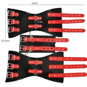 adult lockdown Binding Body Harness Corset belt breast exposed handcuffs