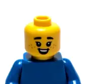 Lego - Minifigure Head - Dual Sided - Child, Female, Freckles, Smile, Wink