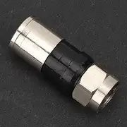 F Connector 10 Pcs RG6 UK Squeezed Type F Connector Cable Antenna Video Satellite Adaptor for Realizing Signal Transmission (F-005)
