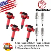 4 Ignition Coil + Spark Plug For 00-2005 Toyota Echo & 01-2009 Toyota Prius 1.5L (for: Toyota)