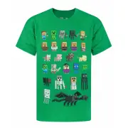 Minecraft Childrens/Kids Sprites T-Shirt (Green) - NS7307