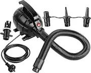 Powertrain 500W iSUP Electric Air Pump - Efficient Inflatable Device for Rapid Airflow, Use for AirTrack mats, Rafts, Air Mattresses, Pool Toys
