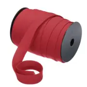 1 Inch Double Fold Bias Tape Continuous Bulk Bias Tape (Wine Red 55 Yards)