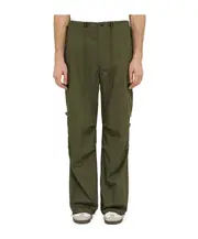 Multi-pocket casual pants S Green