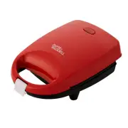 Davis & Waddell Electric Mini Jaffle Maker Small Kitchen Appliance Red 13x15cm