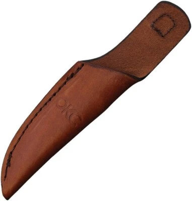 Ontario Brown Leather Sheath Made For The Small Bird & Trout Fixed-Blade Knife