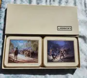 Jason Designer Collection New Zealand Coasters Placemats Set of 6 Snowy River