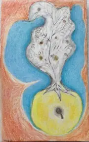 Color Pencil Drawing Carol Eugenia Graham ‘Temptation’