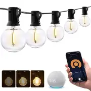 XMCOSY+ Smart Outdoor String Lights, 150Ft G40 Globe Patio Lights with 75 LED...